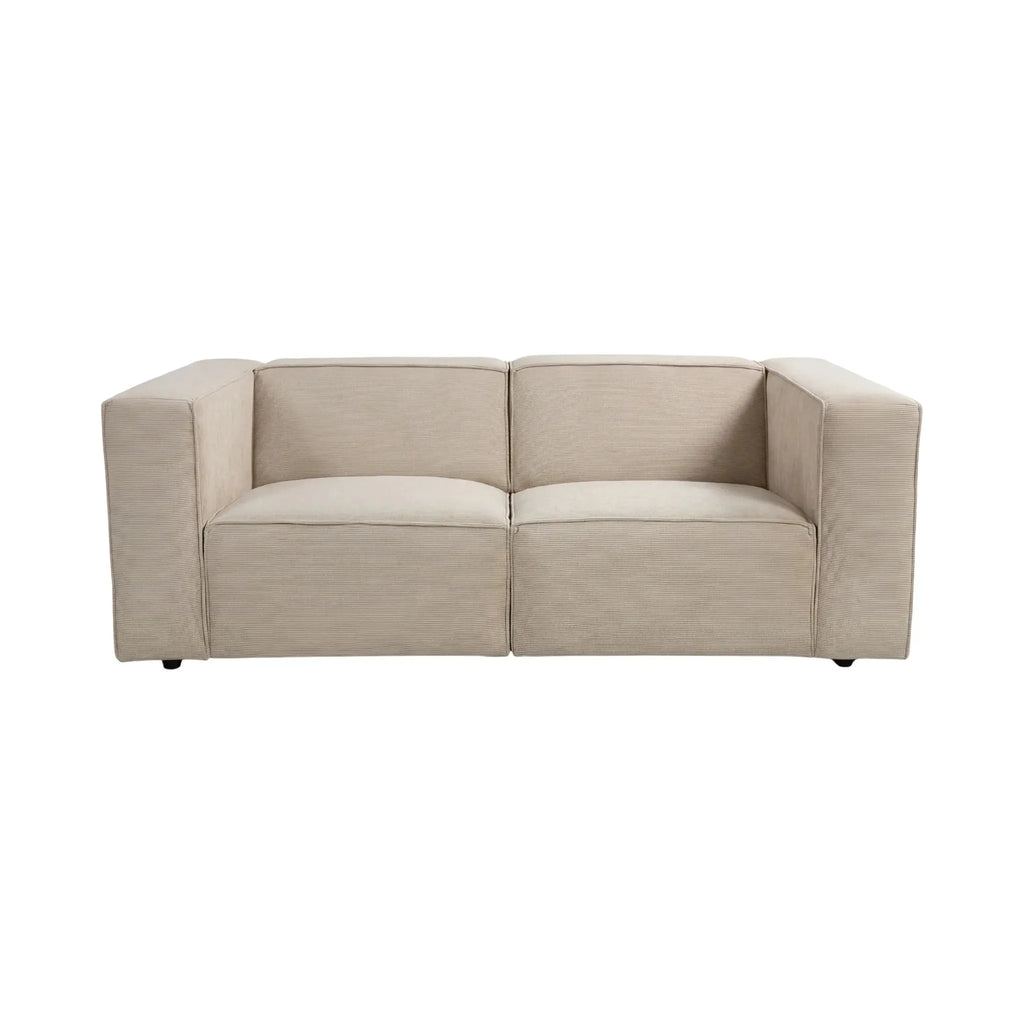 Mini Basil - lille sofa i fløjl - lige sofa