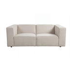 Mini Basil - Glat Stof - Lige Sofa