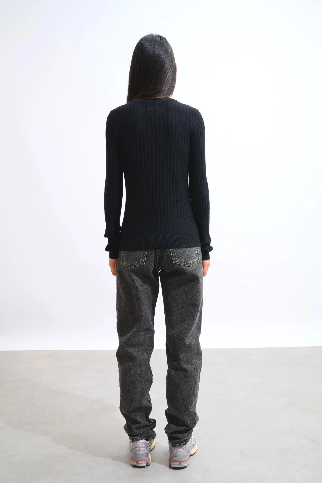 Jersey de cuello redondo - Bella - Negro