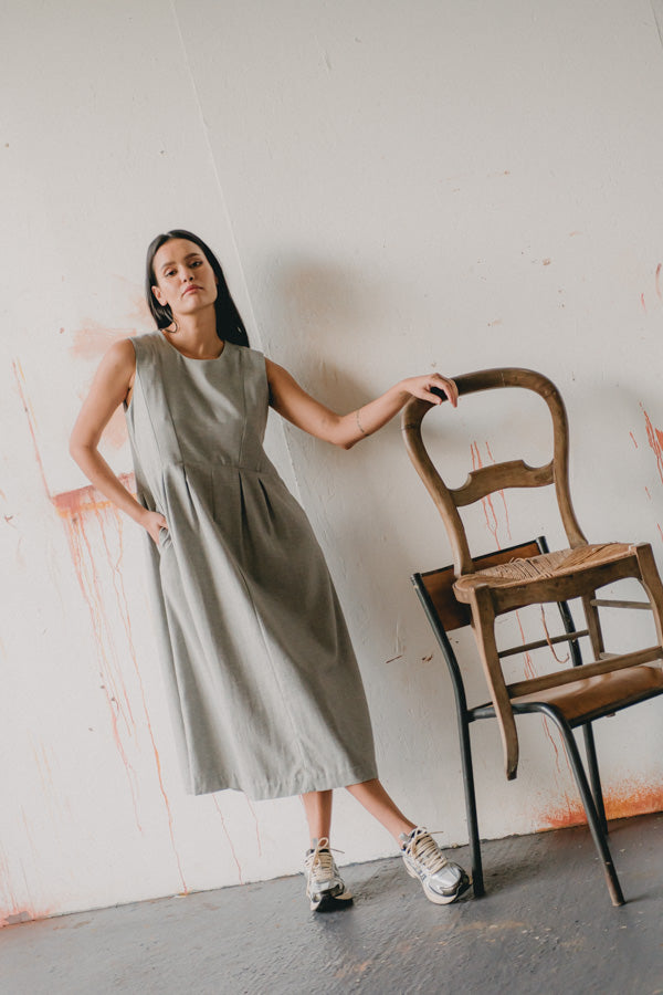 Vestido - Belma - Gris