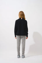 High Neck Jumper - Benedicte - Black