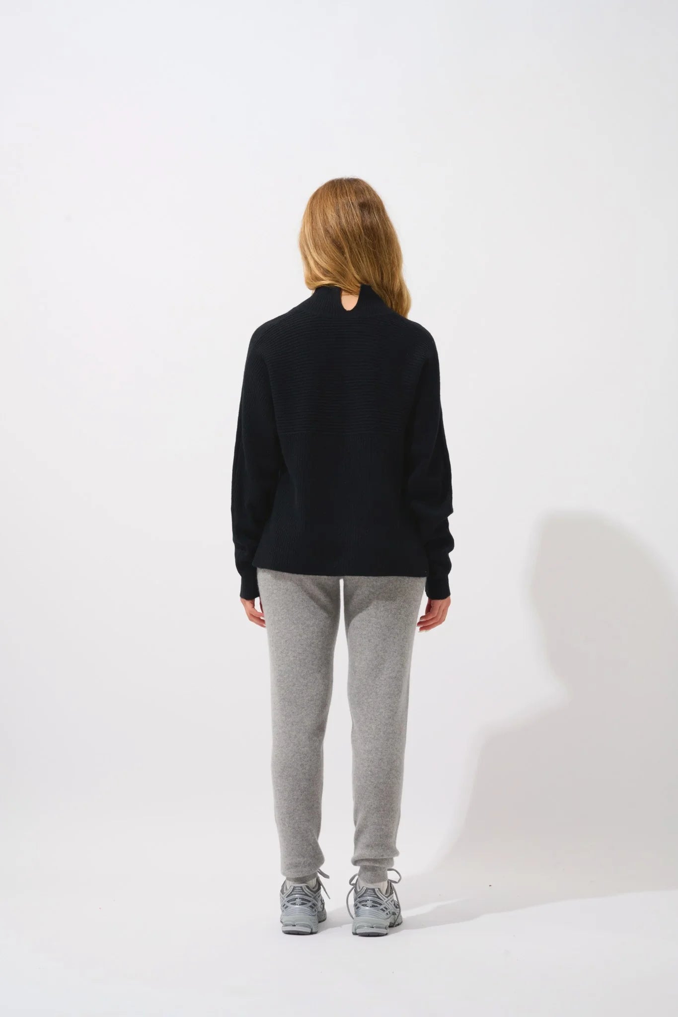 High Neck Jumper - Benedicte - Black
