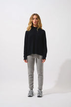 High Neck Jumper - Benedicte - Black