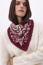 Petit Bandana Bengale - Bordeaux - Femme