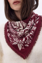 Petit Bandana Bengale - Bordeaux - Femme
