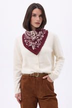 Petit Bandana Bengale - Bordeaux - Femme