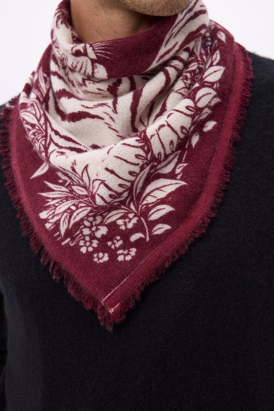 Small Bengale Bandana - Burgundy - Men