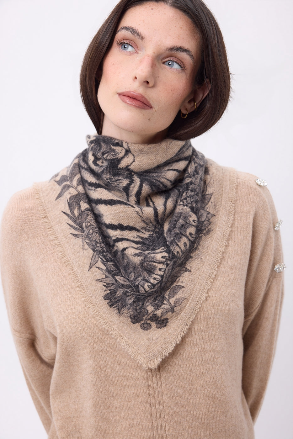 Small Bengale Bandana - Cream Beige - Women