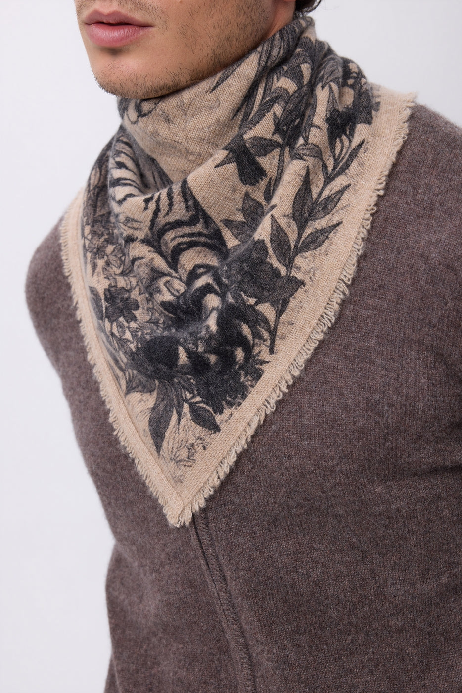 Bandana pequeño Bengala - Beige crema - Hombre