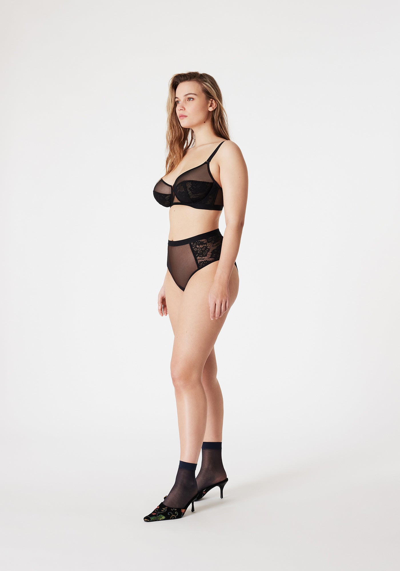 Betina High Briefs - Black
