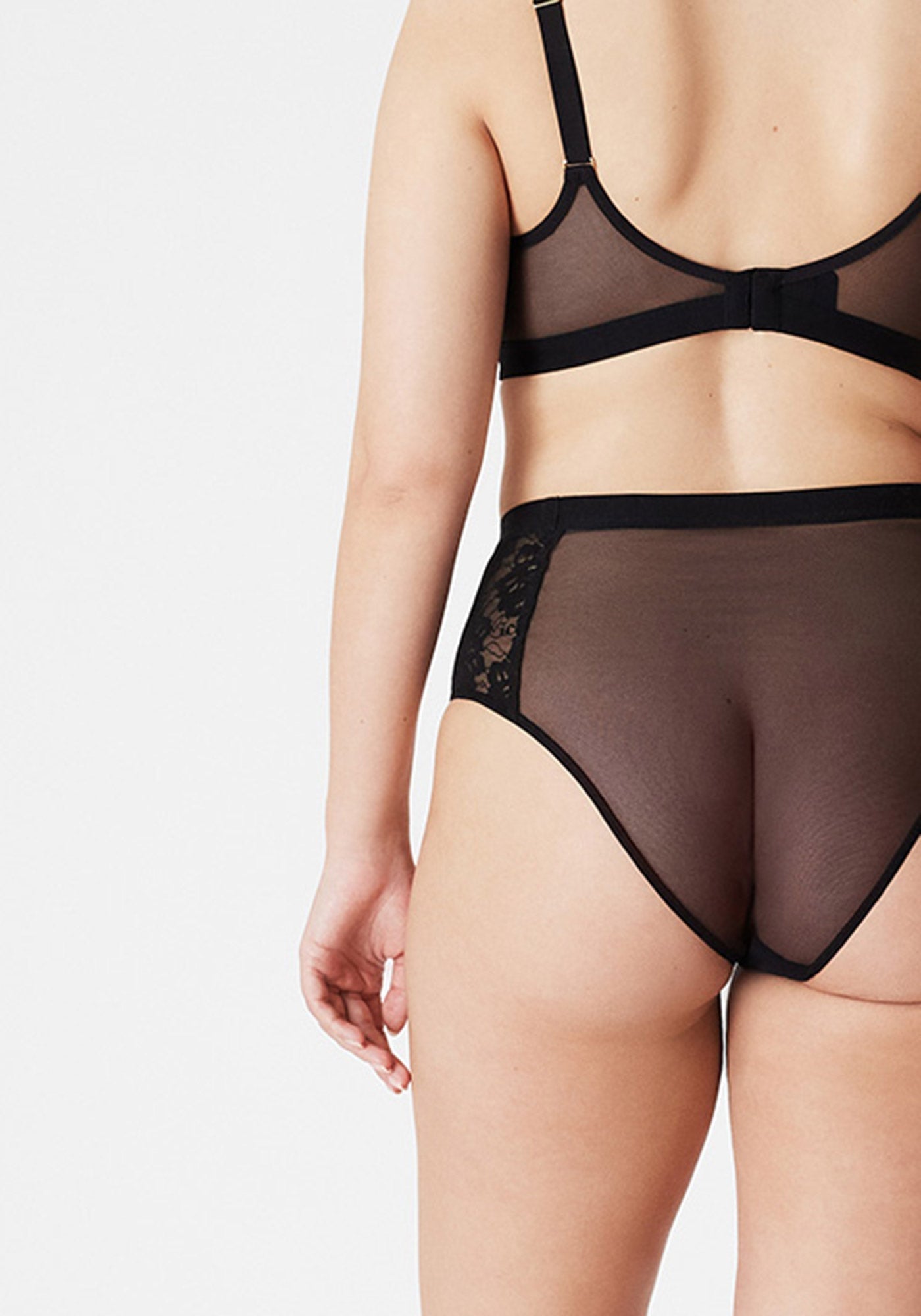Betina High Briefs - Black