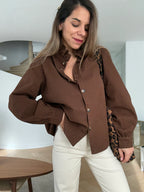Céleste Chocolate Denim Jacket