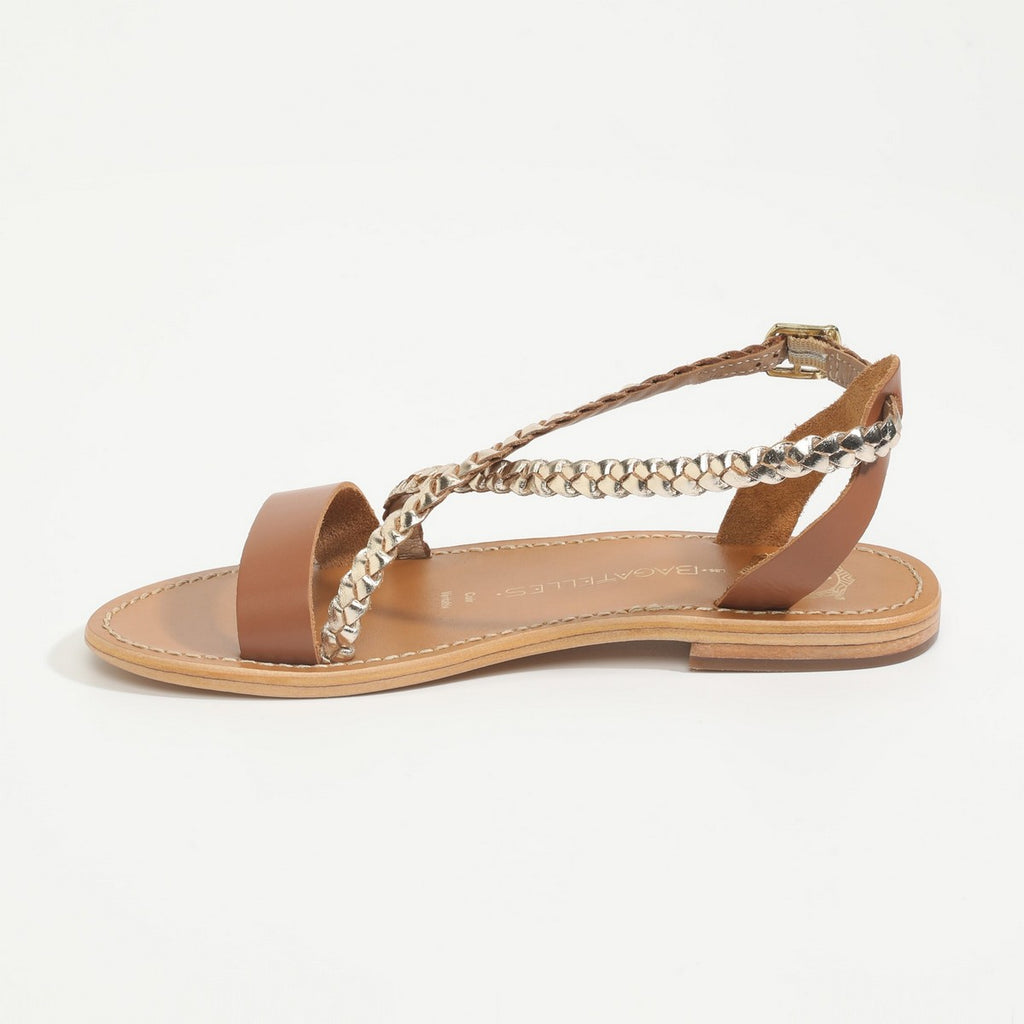 Sandales Raisa - Gold & Camel