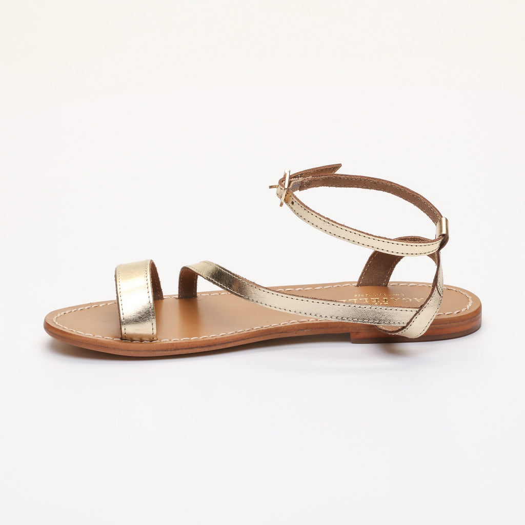 Les Bagatelles - Sandales Plates Coney - Dark - Gold