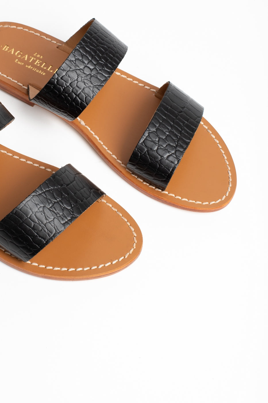 Les Bagatelles - Mules Callao - Noir Croco
