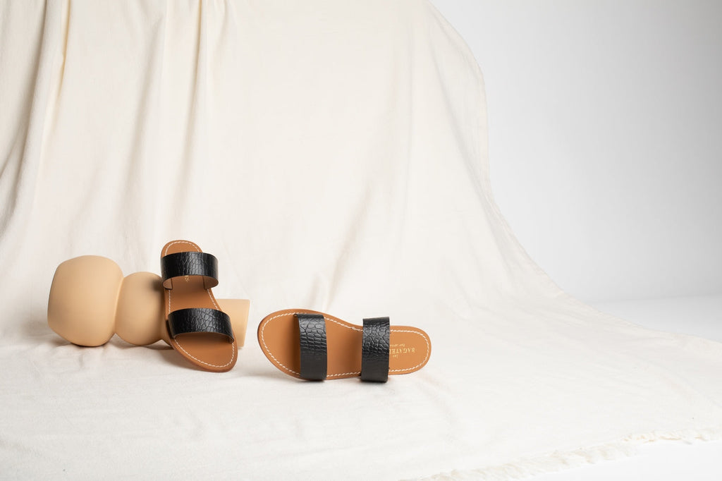 Les Bagatelles - Mules Callao - Noir Croco