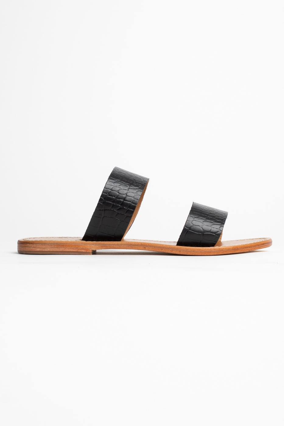 Les Bagatelles - Mules Callao - Noir Croco