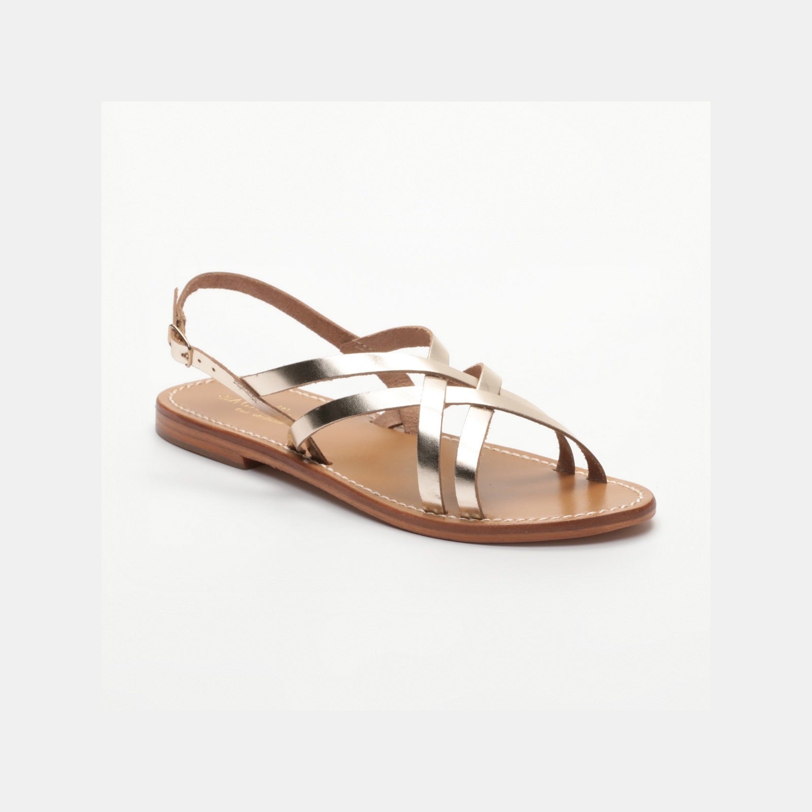 Les Bagatelles - Sandalias Planas Athena - Gold