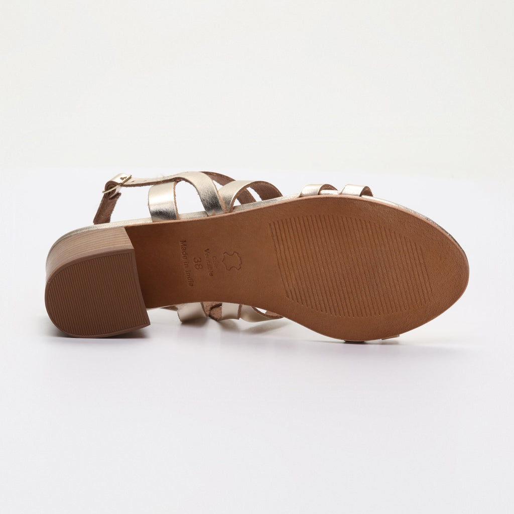 Les Bagatelles - Gala Heeled Sandals - Gold