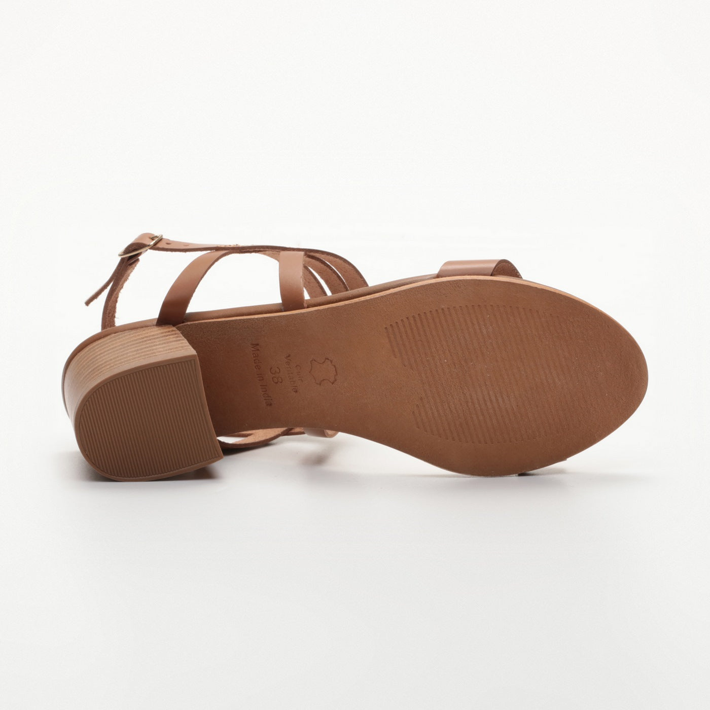 Les Bagatelles - Sandales Talons Gretel - Camel