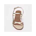 Sandalias Tacón Graciela - Platino