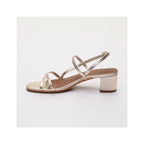 Sandalias Tacón Graciela - Platino