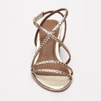 Les Bagatelles - Georgianna Heeled Sandals - Gold