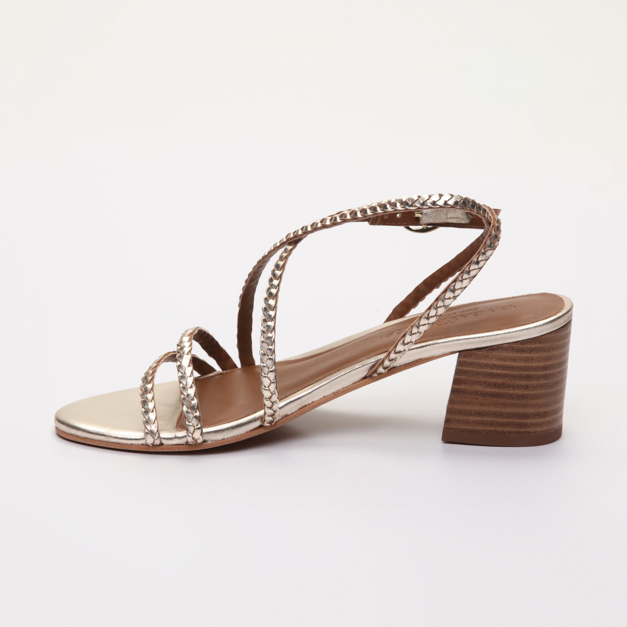Les Bagatelles - Georgianna Heeled Sandals - Gold