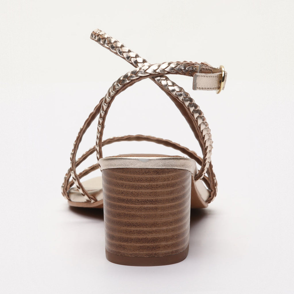 Les Bagatelles - Georgianna Heeled Sandals - Gold