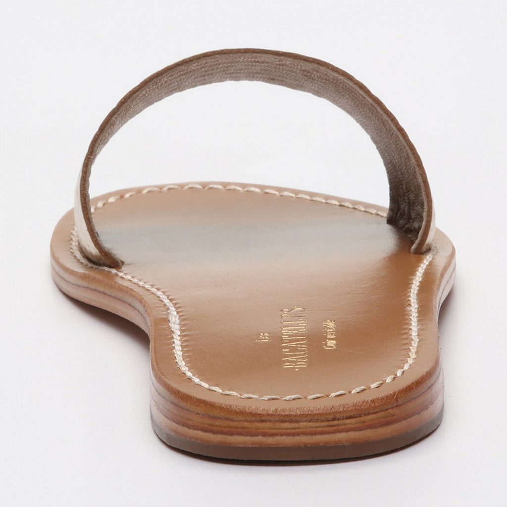 Sandalias York - Croco Dorado Claro