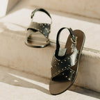 Les Bagatelles - Waylon Flat Sandals - Black