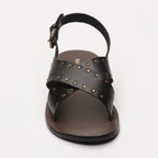 Les Bagatelles - Waylon Flat Sandals - Black