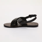 Les Bagatelles - Waylon Flat Sandals - Black