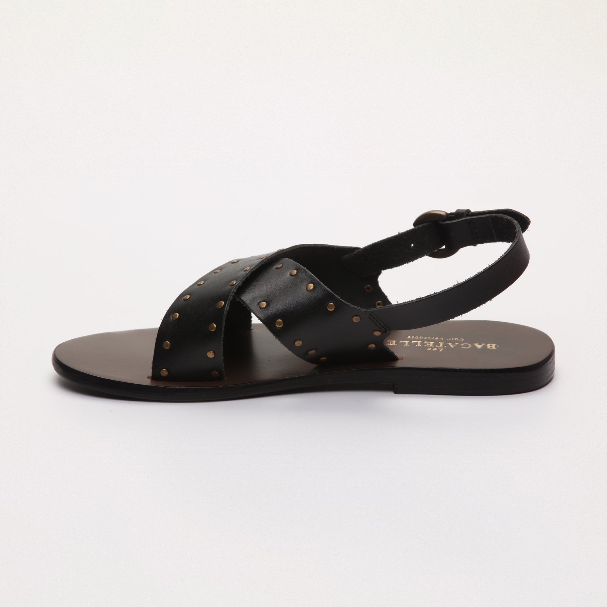 Les Bagatelles - Waylon Flat Sandals - Black