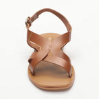 Les Bagatelles - Sandales Plates Akhila - Camel