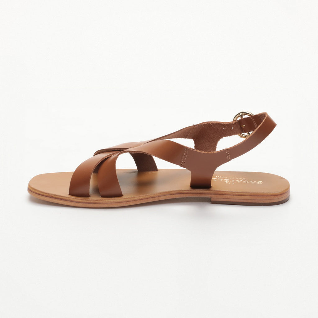 Les Bagatelles - Sandales Plates Akhila - Camel