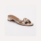 Les Bagatelles - Sandales Talons Gifi - Gold