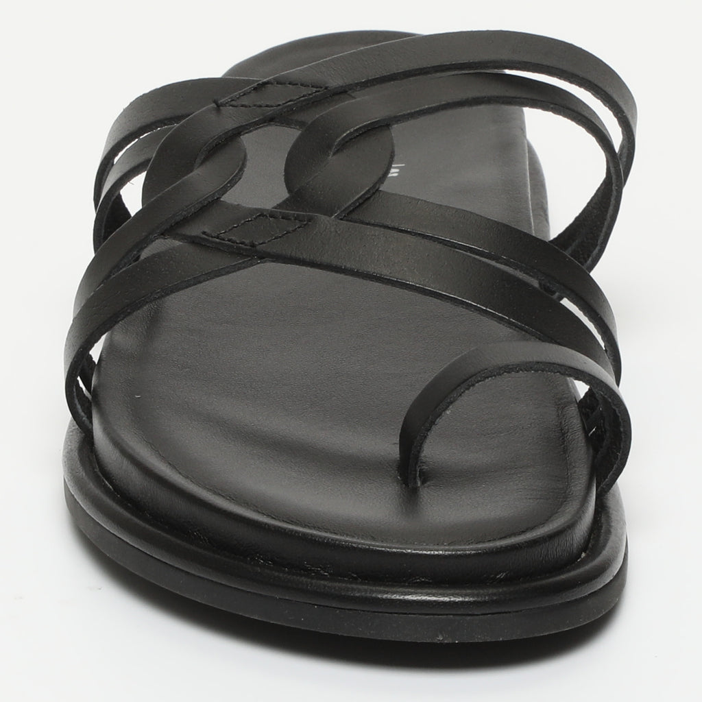 Sandalias Confort Crema - Negro