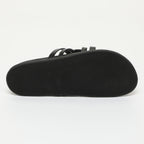 Sandalias Confort Crema - Negro