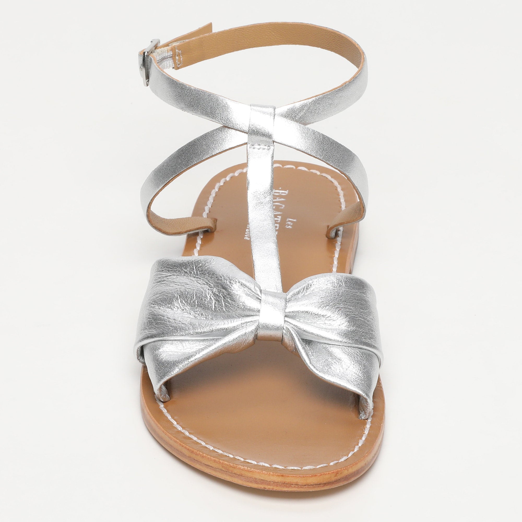 Les Bagatelles - Conesa Flat Sandals - Silver