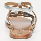 Les Bagatelles - Conesa Flat Sandals - Silver