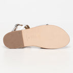 Les Bagatelles - Conesa Flat Sandals - Silver