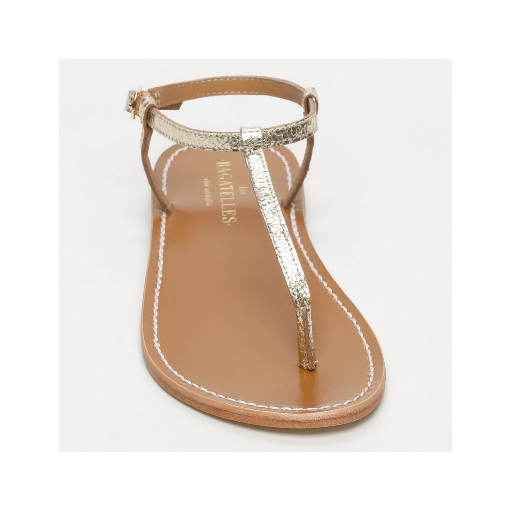 Sandalias Alberti - Oro Crackle
