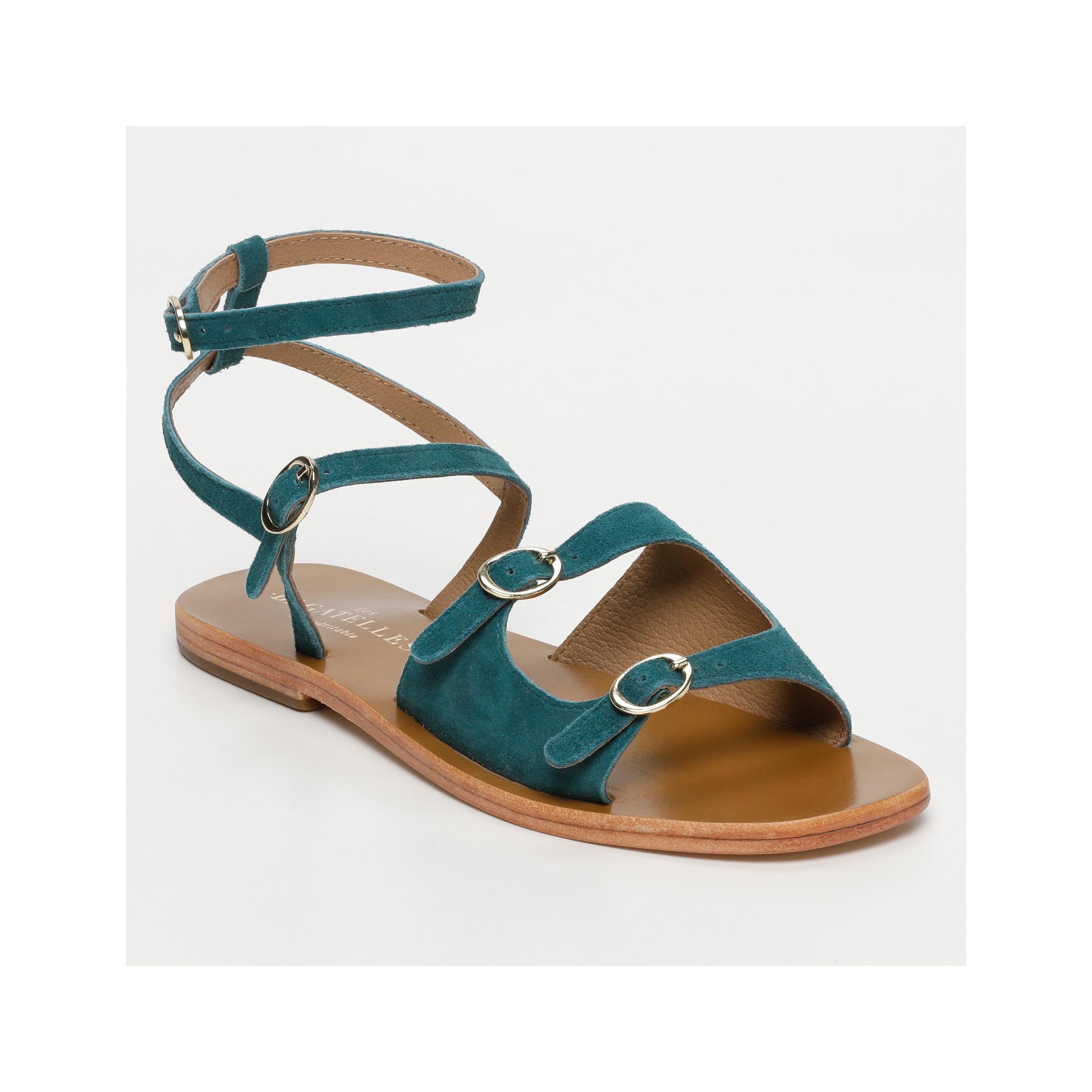 Parme Sandals - Peacock Green