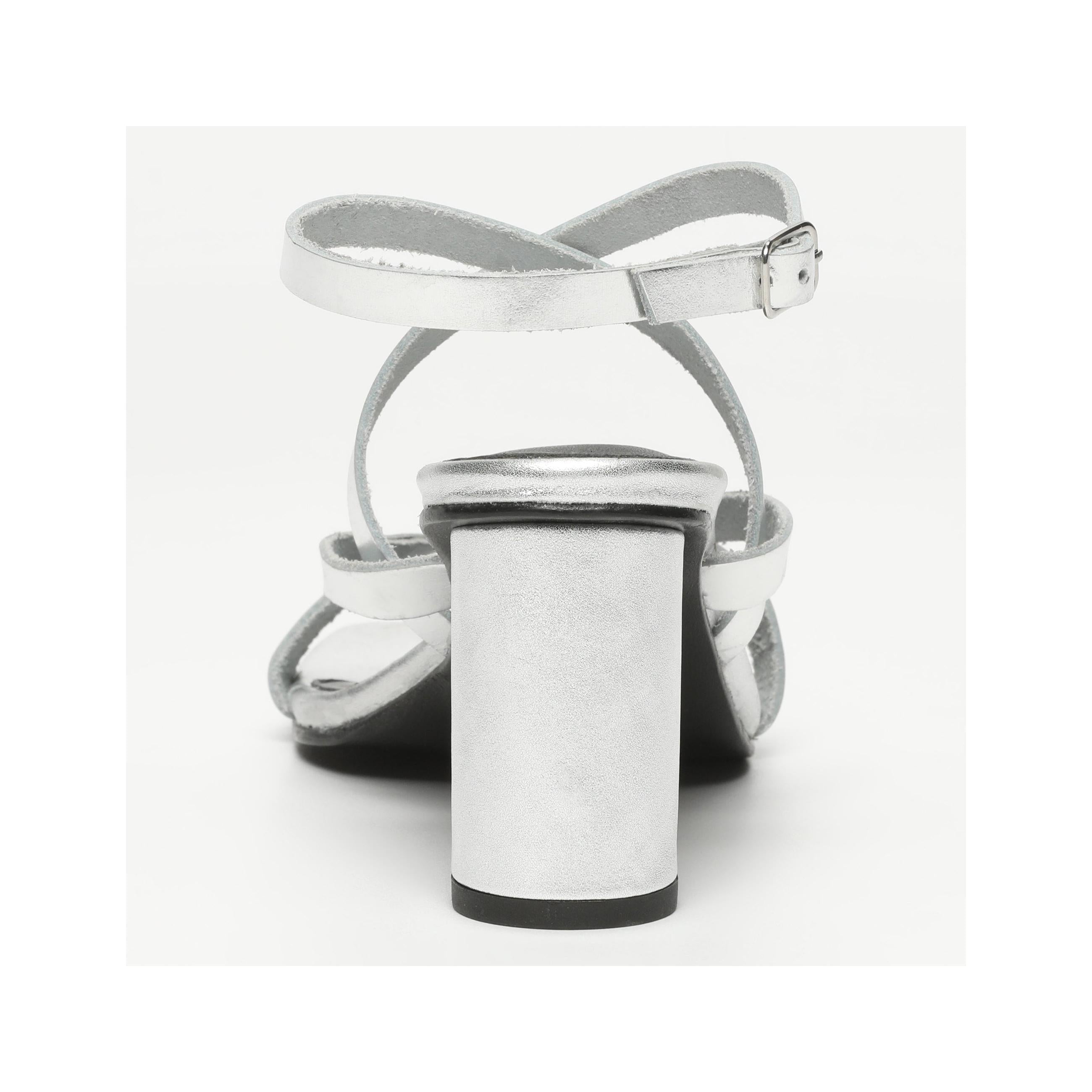 Nofilia Heeled Sandals - Silver