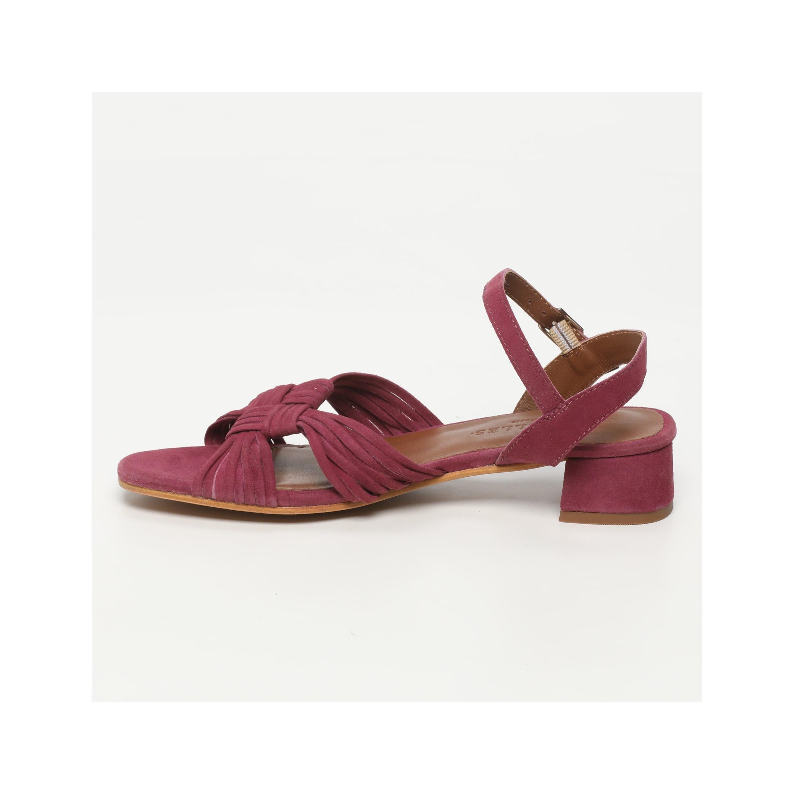 Themis Heeled Sandals - Dark Purple