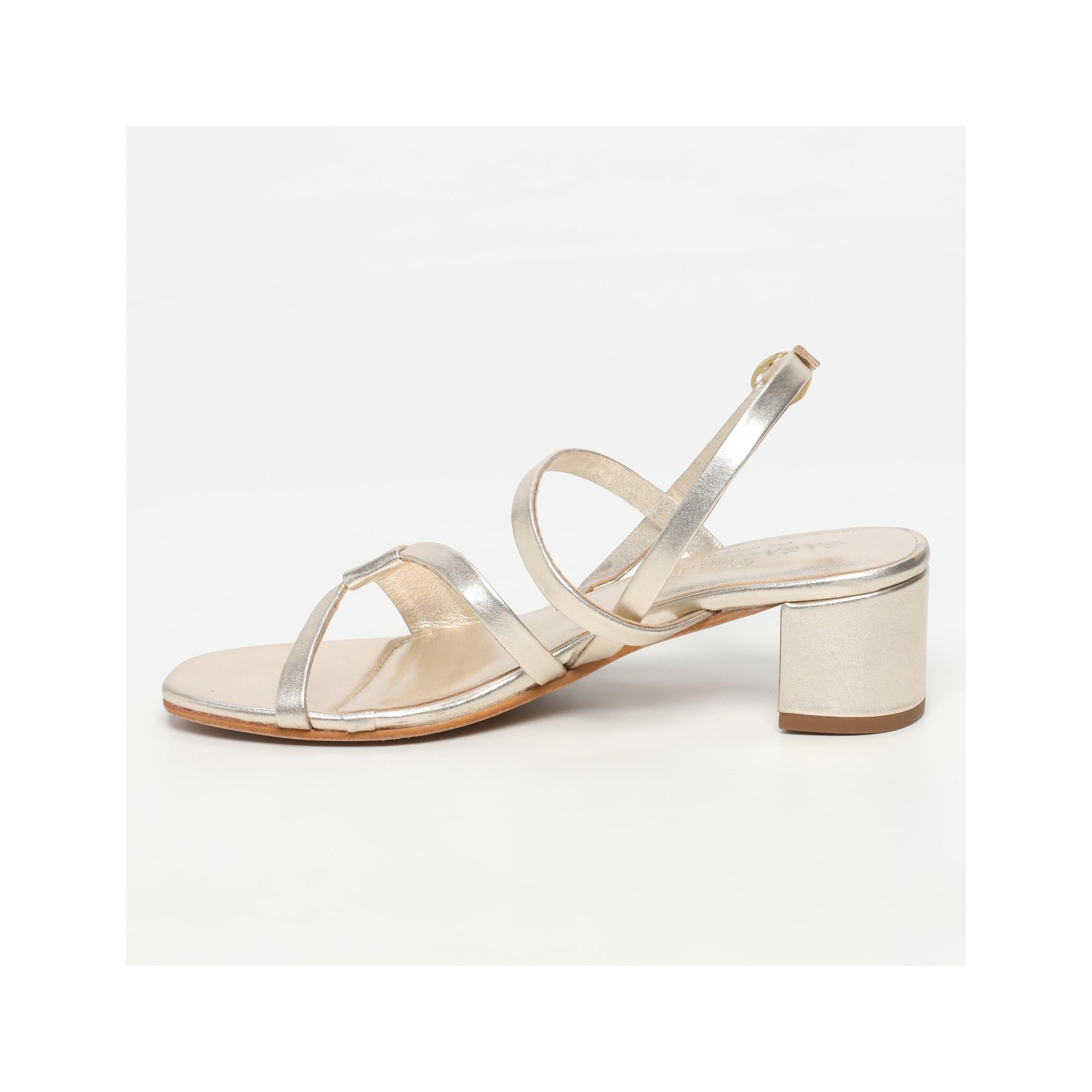 Thlaspi Heeled Sandals - Platinium