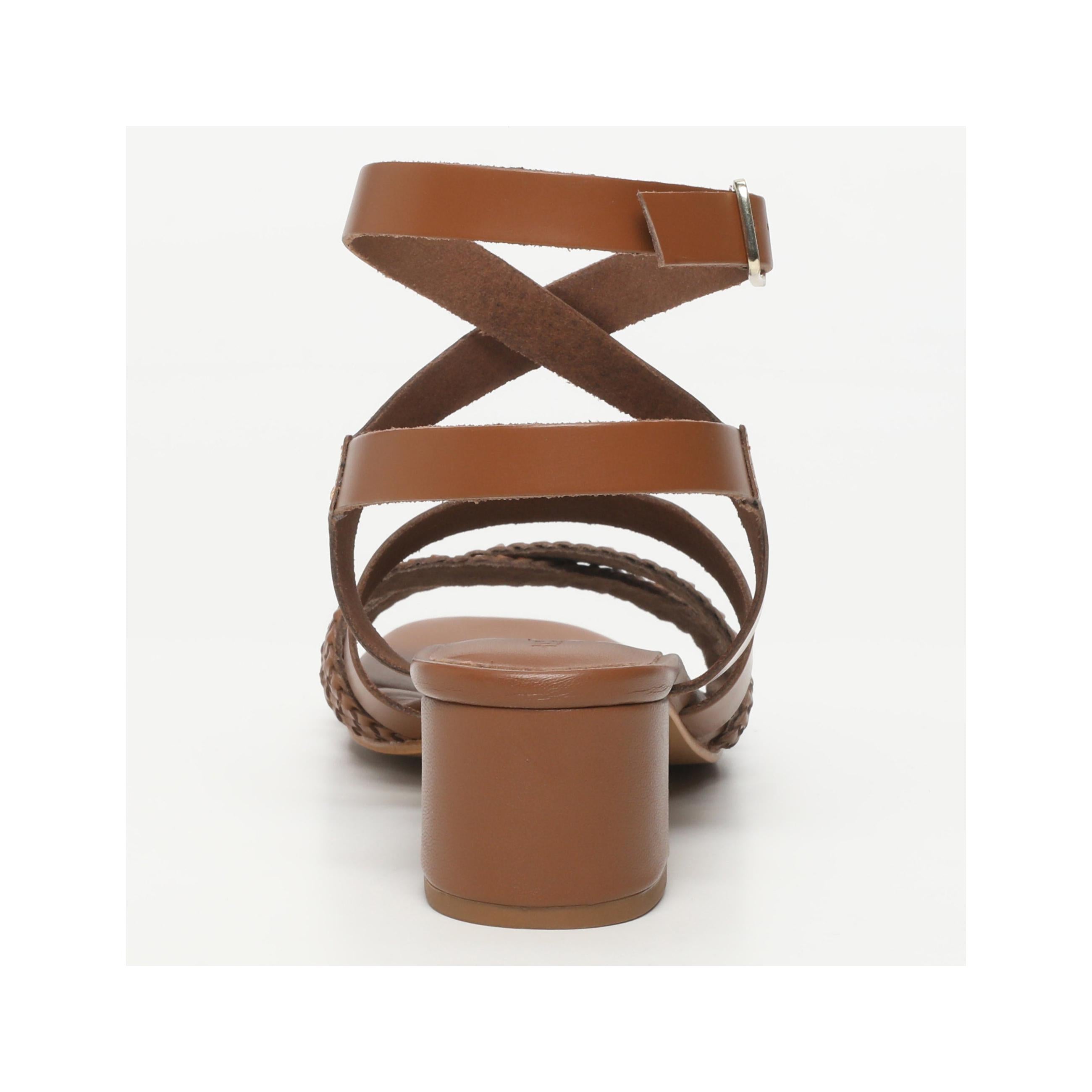 Diascia Heeled Sandals - Camel