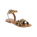 Sandalias Brione - Oro+Leopardo