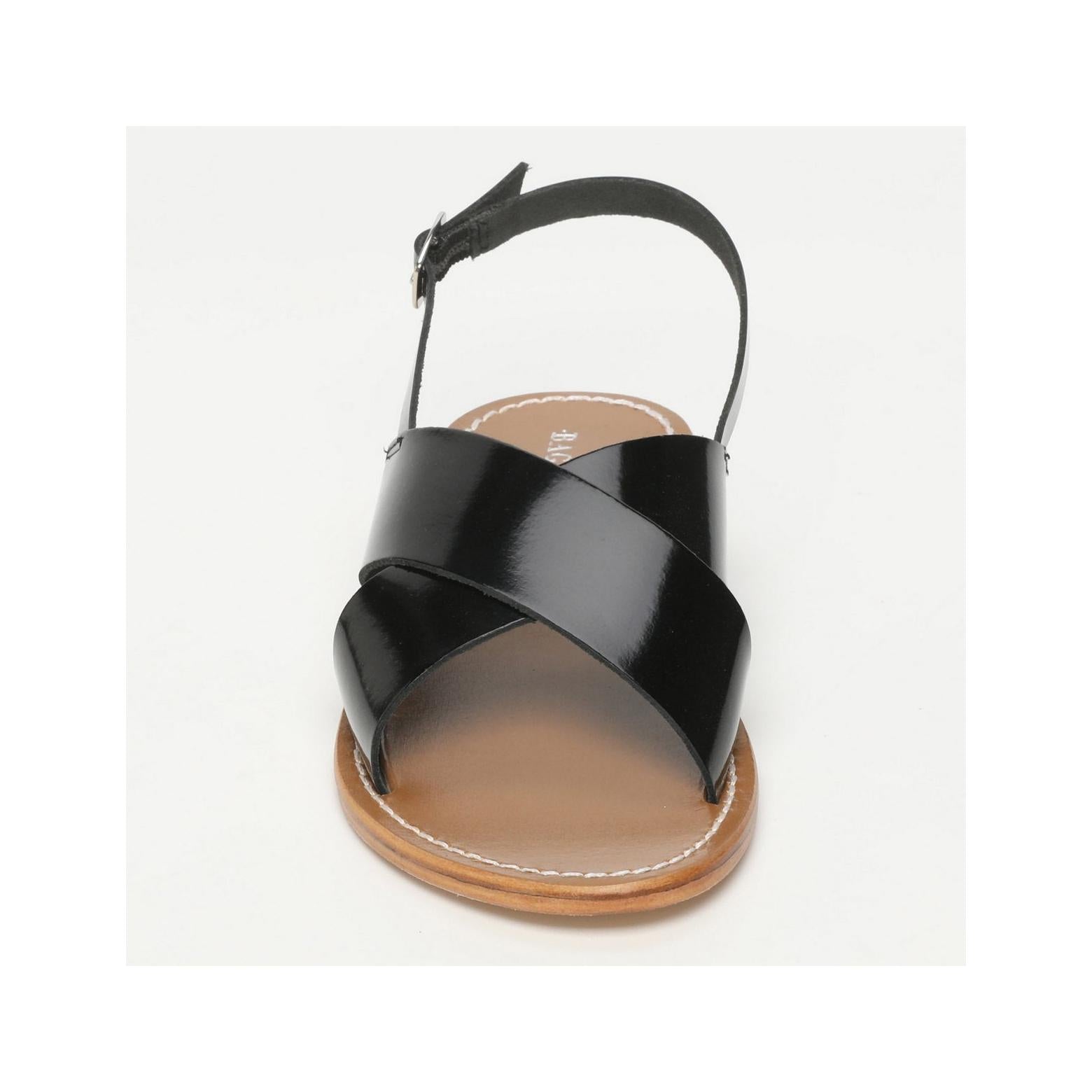 Sandalias Sibella - Charol Negro